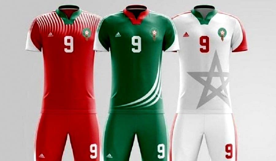 maillot adidas maroc coupe du monde 2018