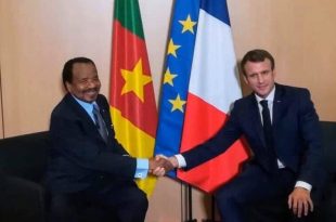 Paul Biya Emmanuel Macron 70