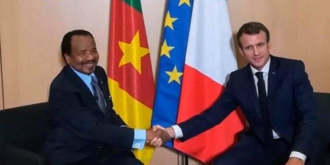 Paul Biya Emmanuel Macron 70