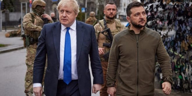 Boris Johnson, Zelensky