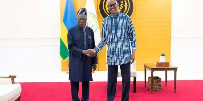 Rwanda : Paul Kagame reçoit Olusegun Obasanjo